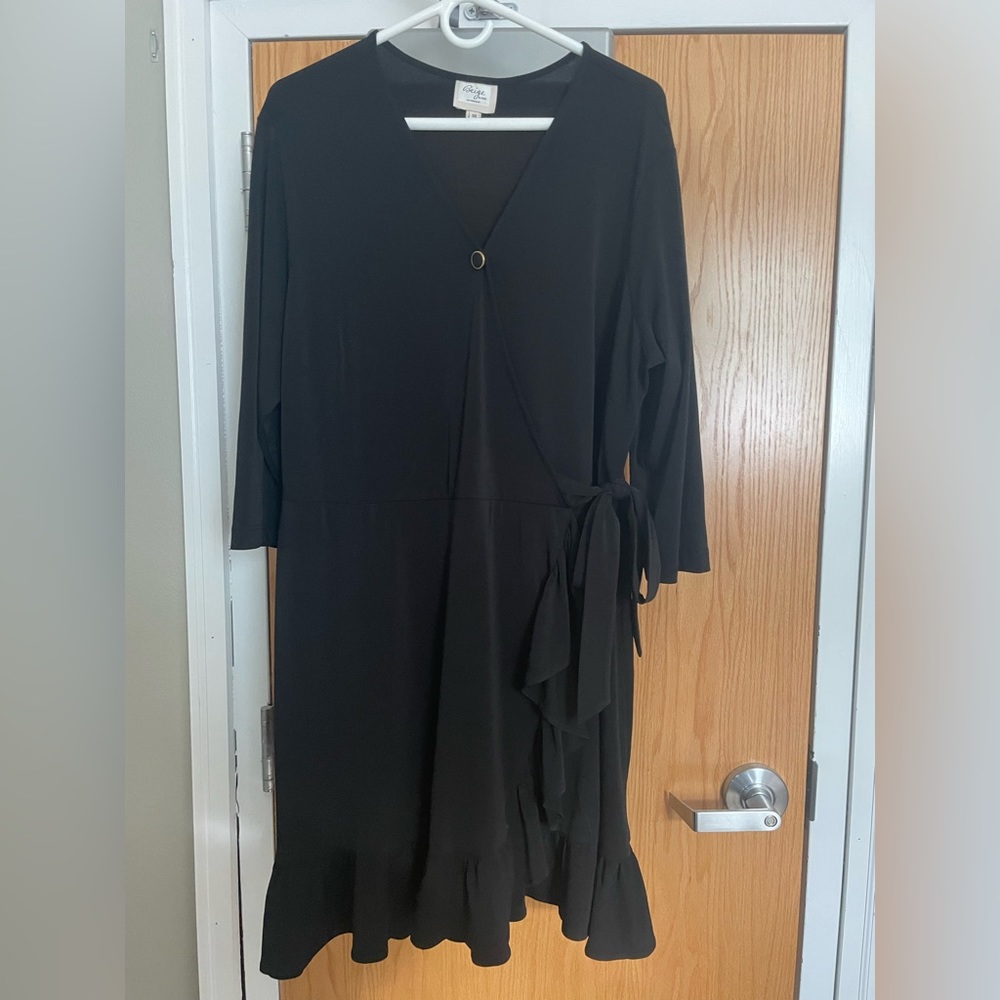 Black knee length cocktail dress